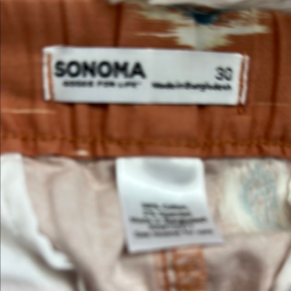 Orange Patterned Shorts - Picture 3 of 3